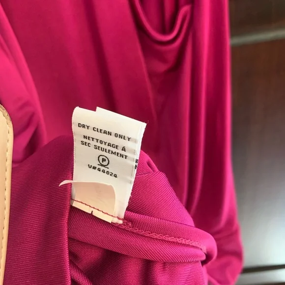 Diane Von Furstenberg Large Tank Top Sleeveless Pink Sexy Fuchsia XL summer club - Picture 9 of 12